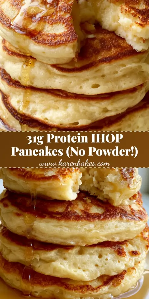 A tall stack of four fluffy buttermilk pancakes with melting butter and maple syrup on a cream plate (pancake ideas).